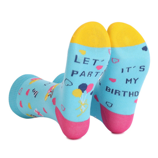 Birthday Socks Blue